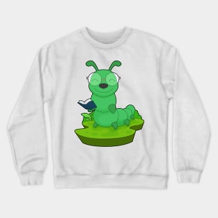 Caterpillar Reading Book Crewneck Sweatshirt